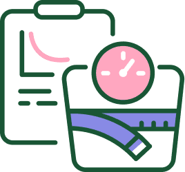 Control de peso y medidas rutinario